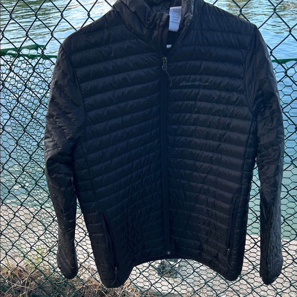 Eddie Bauer Quilted Black Puffer Jacket S.